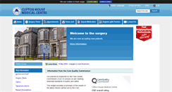 Desktop Screenshot of cliftonhousemedicalcentre.co.uk