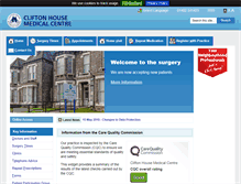 Tablet Screenshot of cliftonhousemedicalcentre.co.uk